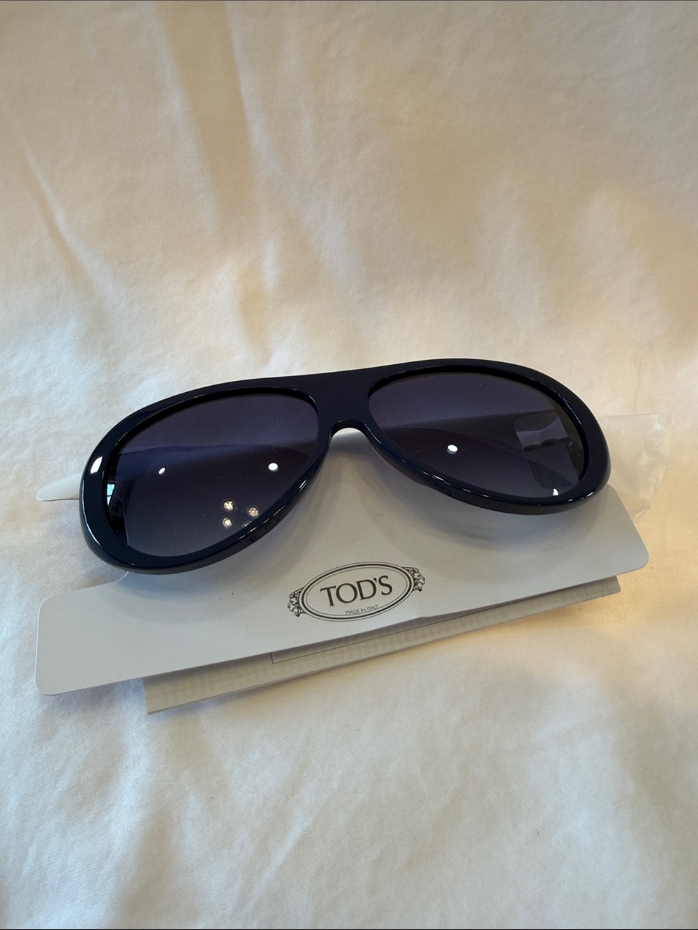 Brand New Tod's Unisex Dark Blue Aviator Sunglasses